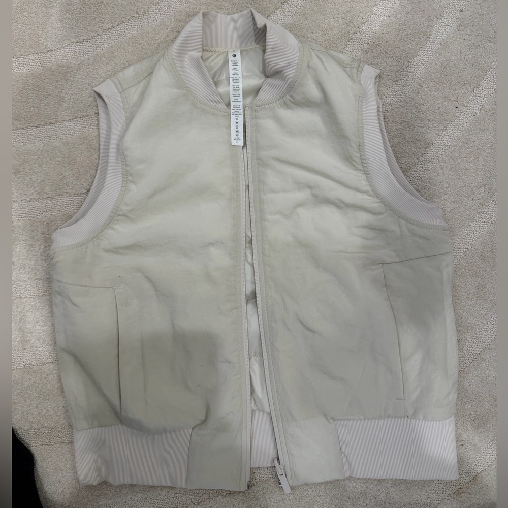 Lululemon - Women’s Bomber Vest in Light Cream